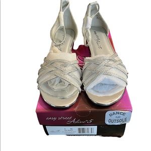 Silver Glitter Sandals